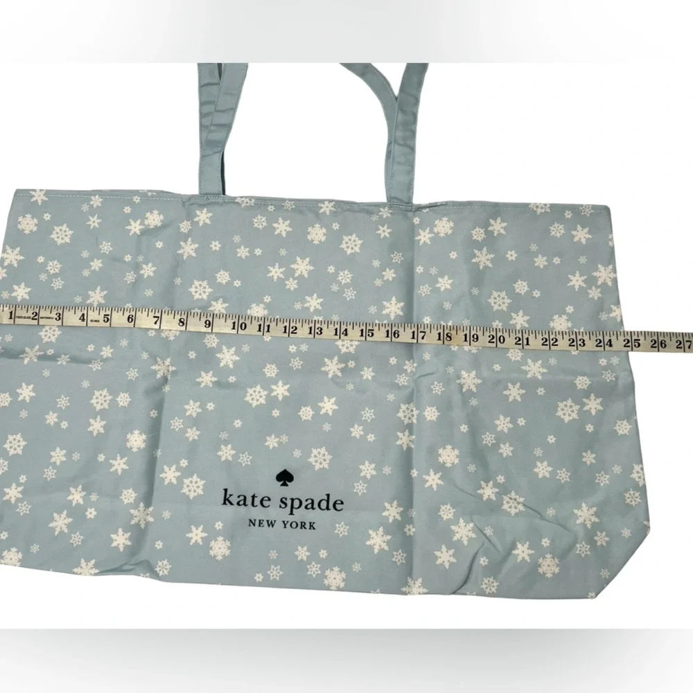 Kate Spade canvas Snowflake Tote reusable shopping‎ bag